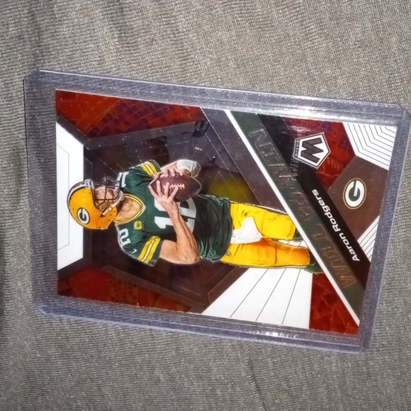 Aaron Rodgers will to win sp stained orange - Picture 1 of 2